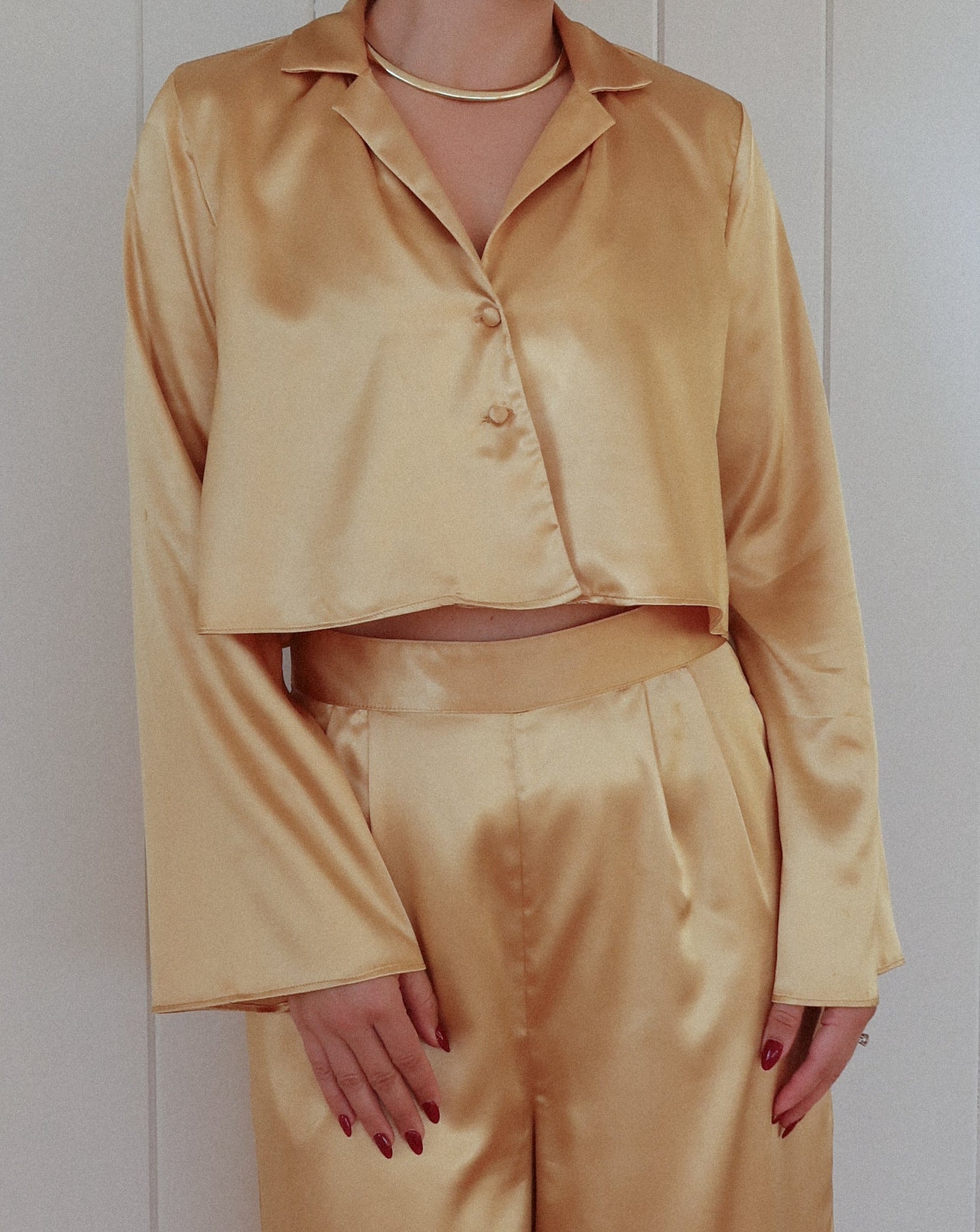 Belle Blouse in Gold